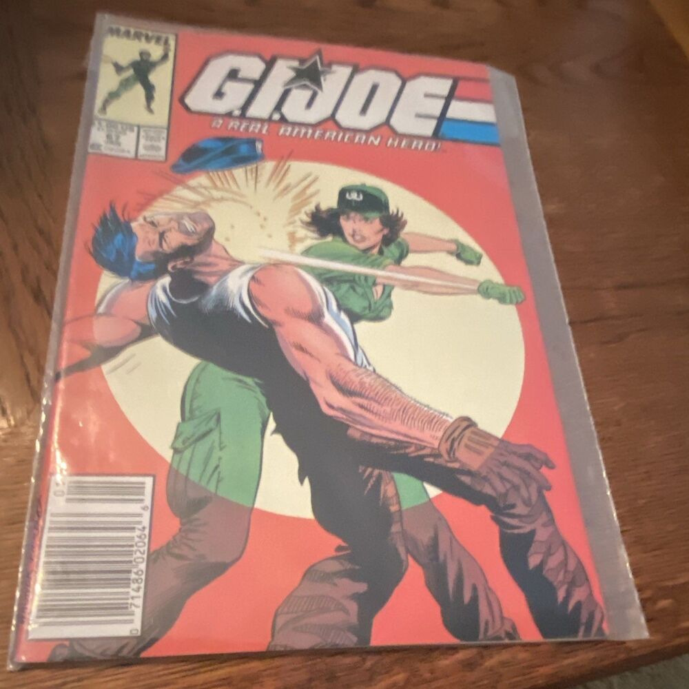 G.I. JOE MARVEL COMIC BOOK #67 VERYGOOD 1988 VINTAGE COLLECTOR PLASTIC PROTECTOR